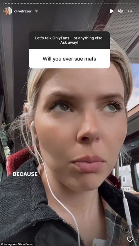 MAFS Olivia Frazer to sue the media over OnlyFans。